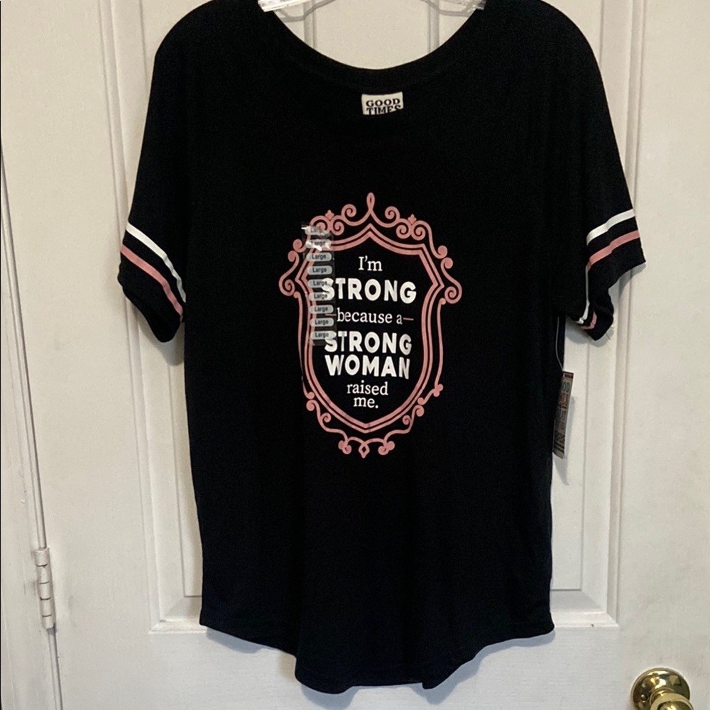 Black Short Sleeve Graphic T-Shirt with Relaxed Fit